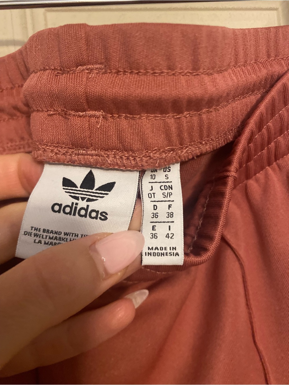 Adidas pink Track Pants with White Stripes - Picture 4 of 4
